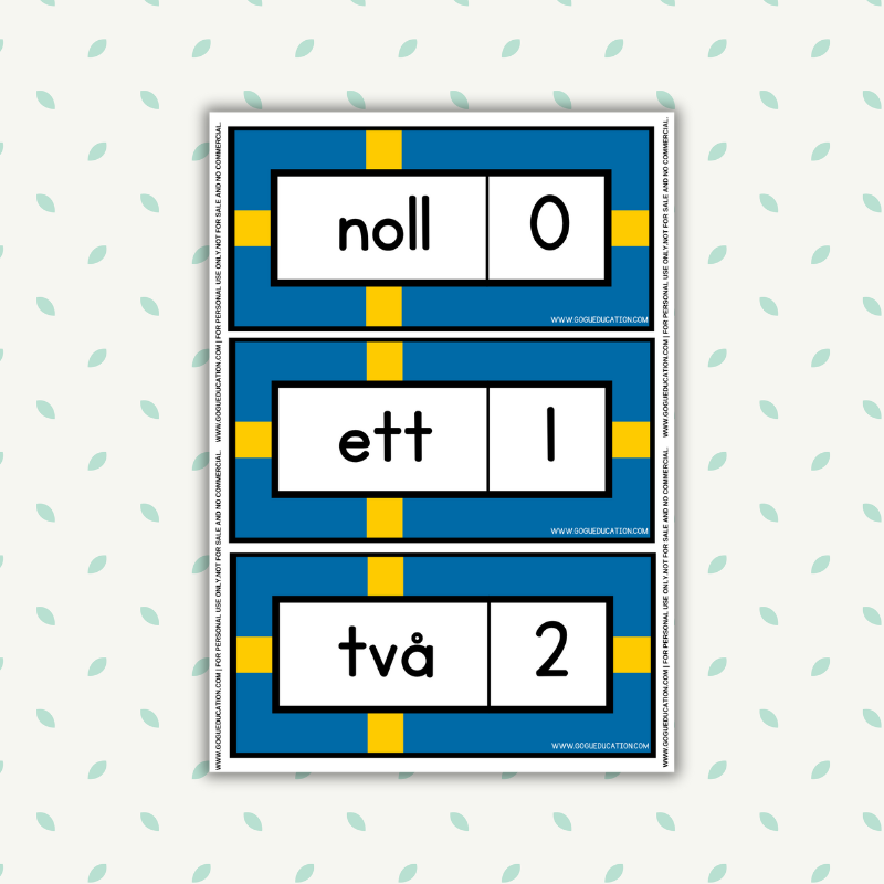 How to count in Swedish