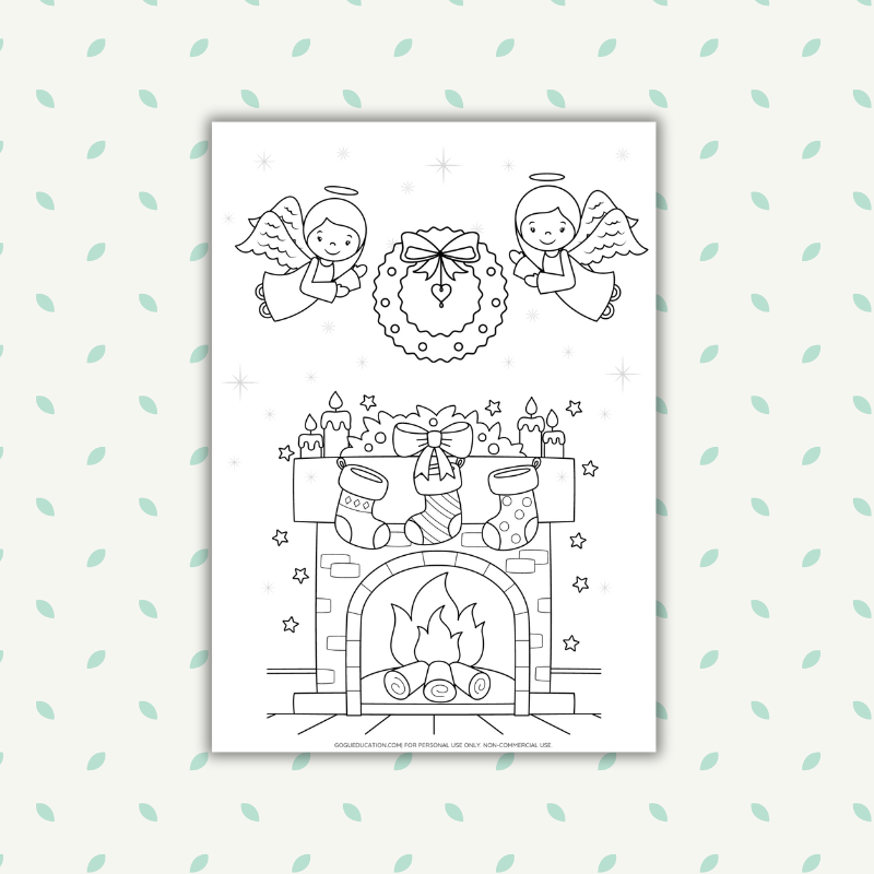 Christmas Coloring Worksheet Gogu Education