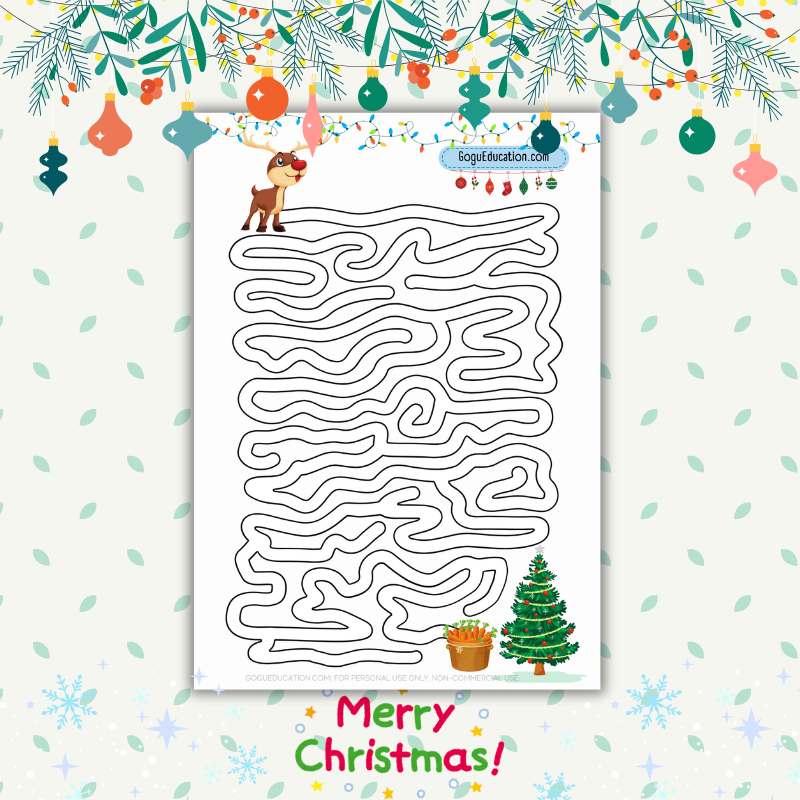 Christmas Maze Rudolph