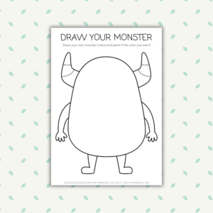 Draw Your Monster Worksheet
