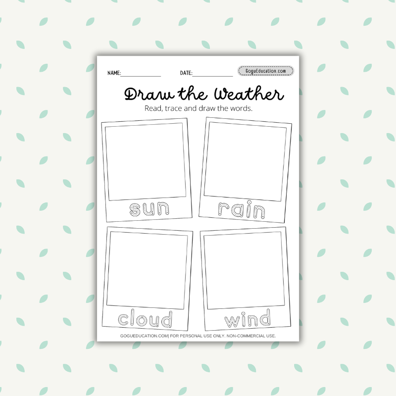 Draw the Weather Worksheet