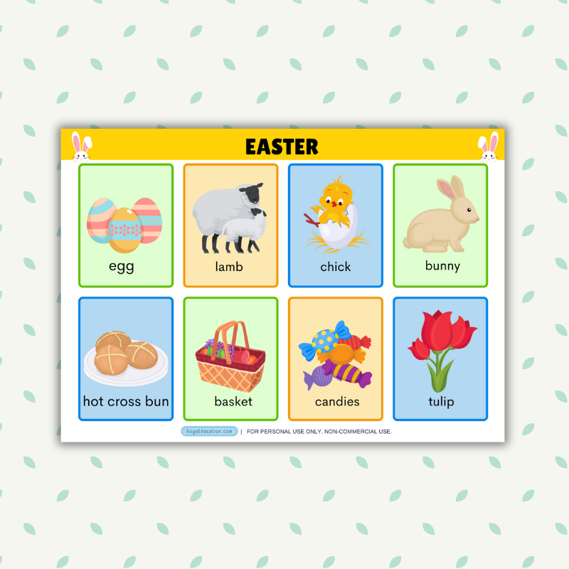Easter Flashcards – Vocabulary Builder