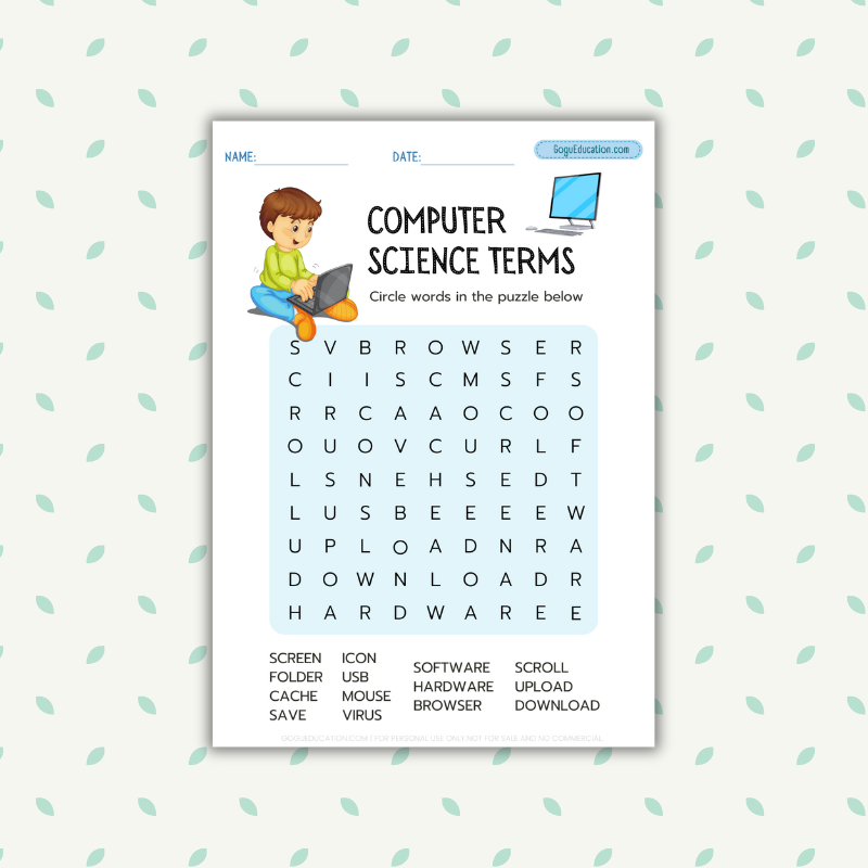 Computer Science Word Search