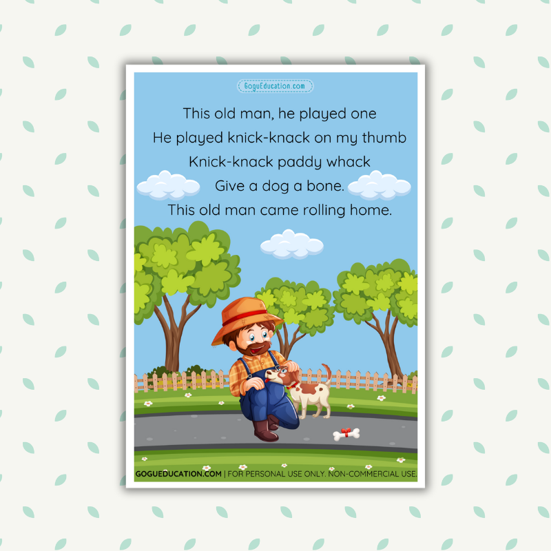 English Nursery Rhymes This old man Gogu Education