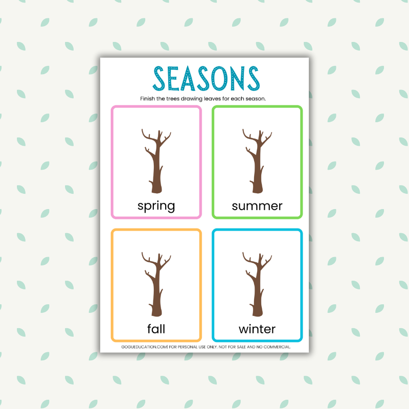 English Seasons Drawing