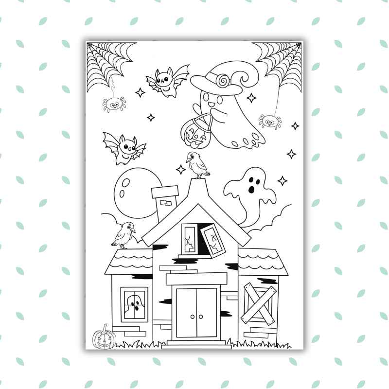 Halloween Ghost House Worksheet Gogu Education