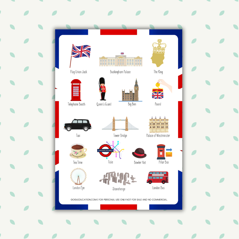 English Symbols, Icons and Attributes of Great Britain