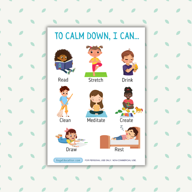 To calm down I can Poster